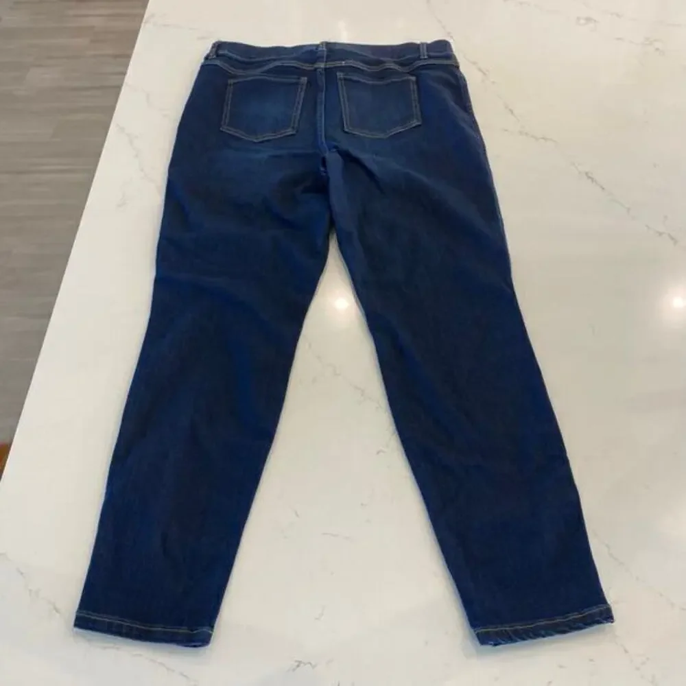 NWT Spanx Ankle Skinny Midnight Shade Dark Blue Pull On Jeans‎ Size 1X